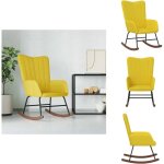 Chaise à bascule jaune moutarde velours - chaises à bascule - fauteuil à bascule - chaise relaxante - ... Chaise à bascule jaune moutarde velours - chaises à bascule - fauteuil à bascule - chaise relaxante - ...