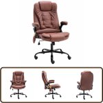 Chaise de bureau de massage marron clair similicuir daim - chaise de bureau - chaise ergonomique - massage ...