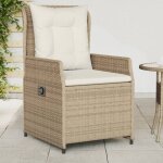 Vidaxl - chaises inclinables de jardin lot de 2 beige r�sine tress�e