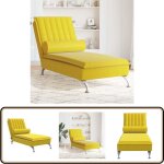 Vidaxl - chaise longue de massage avec traversin jaune velours - chaises longues - fauteuil relaxant ... Vidaxl - chaise longue de massage avec traversin jaune velours - chaises longues - fauteuil relaxant ...