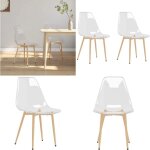 Vidaxl - chaises à manger lot de 2 transparent pet - chaise de salle à manger - chaise transparente - ... Vidaxl - chaises à manger lot de 2 transparent pet - chaise de salle à manger - chaise transparente - ...