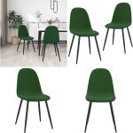 Vidaxl - chaises  manger lot de 2 vert fonc velours - chaise de salle  manger - chaise de cuisine ...