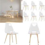Vidaxl - chaises à manger lot de 6 transparent pet - chaise de salle à manger - chaise transparente - ... Vidaxl - chaises à manger lot de 6 transparent pet - chaise de salle à manger - chaise transparente - ...