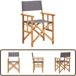 Vidaxl - chaise de metteur en scène bois massif d'acacia - chaises de jardin - chaises pliantes - mobilier ... Vidaxl - chaise de metteur en scène bois massif d'acacia - chaises de jardin - chaises pliantes - mobilier ...