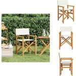Vidaxl - chaise de metteur en scène pliante crème bois teck massif - chaise de metteur en scène - chaises ... Vidaxl - chaise de metteur en scène pliante crème bois teck massif - chaise de metteur en scène - chaises ...