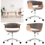 Vidaxl - chaise pivotante à manger taupe bois courbé et tissu - chaises de salle à manger - chaise pivotante ... Vidaxl - chaise pivotante à manger taupe bois courbé et tissu - chaises de salle à manger - chaise pivotante ...