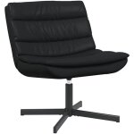 Vidaxl - chaise pivotante noir 63 x 75 x 76 cm faux cuir Vidaxl - chaise pivotante noir 63 x 75 x 76 cm faux cuir