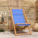 Vidaxl - chaise de terrasse teck 56 x 105 x 96 cm bleu Vidaxl - chaise de terrasse teck 56 x 105 x 96 cm bleu