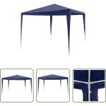 Vidaxl chapiteau de jardin - tonnelle de jardin tente de r�ception chapiteau bleu 3x3m