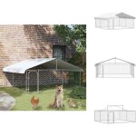 Vidaxl - chenil ext�rieur avec toit 300x300x150 cm - niche pour chien - chenil exterieur - abri pour ...