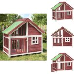 Vidaxl - chenil moka 96x60, 5x87 cm bois de pin solide - niche pour chien - chenil extrieur - abri pour ...