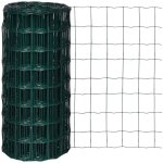 Cl�ture euro acier 10 x 0, 8 m vert vidaxl