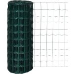 Cl�ture euro acier 10 x 1, 0 m vert vidaxl