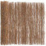 Clture en brande marron 600 x 125 cm bois de brosse vidaxl