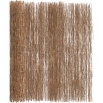 Clture en brande marron 400 x 180 cm bois de brosse vidaxl