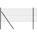 Vidaxl - clôture avec poteaux gris 0, 8 x 100 m acier Vidaxl - clôture avec poteaux gris 0, 8 x 100 m acier