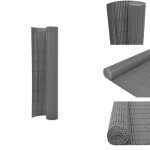 Clture de jardin double face 110x500 cm gris - clture de jardin - clture pvc - clture rsistante ...