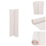 Vidaxl - clture de jardin double face 90x400 cm blanc - clture de jardin - clture pvc - clture blanche ...
