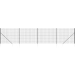 Clôture en treillis métallique et ancrage anthracite 1, 4x10 m vidaxl Clôture en treillis métallique et ancrage anthracite 1, 4x10 m vidaxl