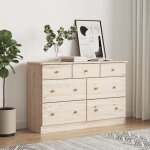 Commode alta 112x35x73 cm bois massif de pin vidaxl Commode alta 112x35x73 cm bois massif de pin vidaxl