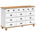 Commode avec tiroir blanc 79 x 40 x 133, 5 cm bois de pin massif vidaxl Commode avec tiroir blanc 79 x 40 x 133, 5 cm bois de pin massif vidaxl