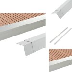 Cornière de terrasse 5 pcs aluminium 170 cm argenté - cornière de terrasse - angle de terrasse - finition ... Cornière de terrasse 5 pcs aluminium 170 cm argenté - cornière de terrasse - angle de terrasse - finition ...