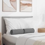 Vidaxl coussins d'accent 2 pcs gris fonc� � 15 x 40 cm