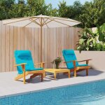 Vidaxl - coussin de chaise 2 pcs turquoise 58 x 77 x 4. 5 cm tissu oxford