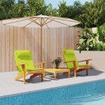 Vidaxl - coussin de chaise 2 pcs vert vif 58 x 77 x 4. 5 cm tissu oxford
