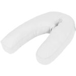 Vidaxl coussin de grossesse en forme de j 54x(36 - 43) cm blanc