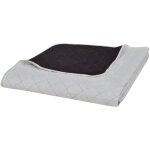 Couvre - lit  double face matelass beige / marron 220x240 cm vidaxl