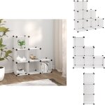 Vidaxl - cubes de rangement 6 pcs transparent pp - cube de rangement - tagre murale - rangement intrieur ...