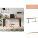 Vidaxl - dessus de bureau 150x55x2, 5 cm bois massif de hêtre - plateau de bureau - dessus de table - ... Vidaxl - dessus de bureau 150x55x2, 5 cm bois massif de hêtre - plateau de bureau - dessus de table - ...