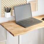 Vidaxl - dessus de bureau non trait bois massif de chne rectangulaire