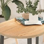 Dessus de table 100x50x2 cm bois de ch�ne massif ovale vidaxl