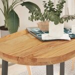 Dessus de table 100x50x4 cm bois de ch�ne massif ovale vidaxl