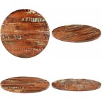 Vidaxl - dessus de table  80x1, 5 cm rond bois massif de rcupration - dessus de table - plateau de ...