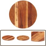 Dessus de table bois massif d'acacia rond 25 - 27 mm 40 cm - dessus de table - plateau de table - acacia ... Dessus de table bois massif d'acacia rond 25 - 27 mm 40 cm - dessus de table - plateau de table - acacia ...