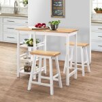 Ensemble de bar 3 pcs mdf blanc vidaxl Ensemble de bar 3 pcs mdf blanc vidaxl