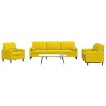 Vidaxl - ensemble de canap�s 3 pcs avec coussins et traversins velours
