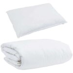 Vidaxl - ensemble de couette avec oreiller 2 pcs blanc 140 x 200 cm bas