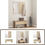 Ensemble de meubles de couloir chêne sonoma bois d'ingénierie - banc entrée - meuble d'entrée - ensemble ... Ensemble de meubles de couloir chêne sonoma bois d'ingénierie - banc entrée - meuble d'entrée - ensemble ...