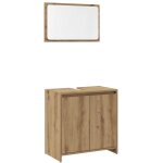 Vidaxl - ensemble de meubles salle de bain 2 pcs bois d'ing�nierie