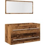 Vidaxl - ensemble de meubles salle de bain 2 pcs bois d'ing�nierie