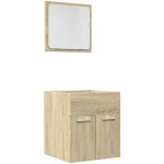 Ensemble de meubles de salle de bain 2 pcs chêne sonoma - vidaxl Ensemble de meubles de salle de bain 2 pcs chêne sonoma - vidaxl