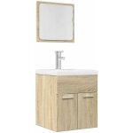 Ensemble de meubles de salle de bain 2 pcs chêne sonoma - vidaxl Ensemble de meubles de salle de bain 2 pcs chêne sonoma - vidaxl