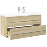 Vidaxl ensemble de meubles de salle de bain 2 pcs ch�ne sonoma