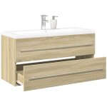 Vidaxl ensemble de meubles de salle de bain 2 pcs ch�ne sonoma