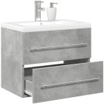 Vidaxl - ensemble de meubles de salle de bain 2 pcs gris b�ton