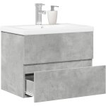 Vidaxl - ensemble de meubles de salle de bain 2 pcs gris b�ton